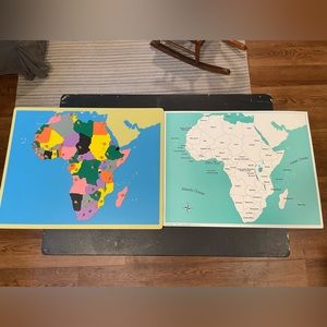 Montessori Puzzle Map Africa